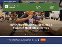 Tablet Screenshot of greaterclevelandfoodbank.org